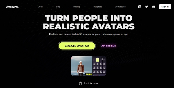 Realistic Avatar Creator - Avaturn