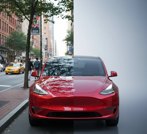 Background Removal Example for Car Ads