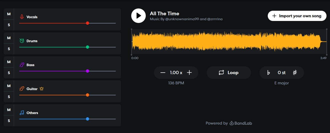 BandLab AI Instrumental Remover
