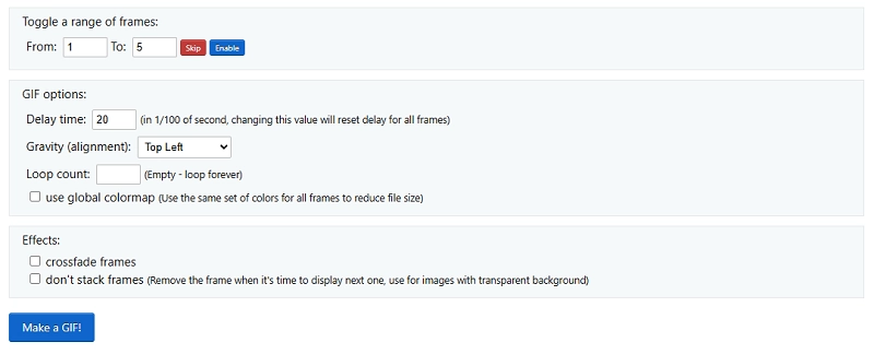 Basic Settings for Cat Selfie GIF Making