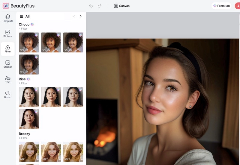 BeautyPlus AI Face Filters