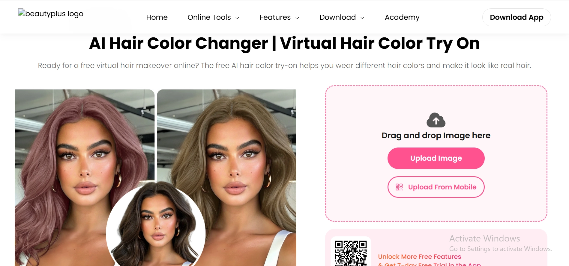 BeautyPlus AI Hair Color Changer