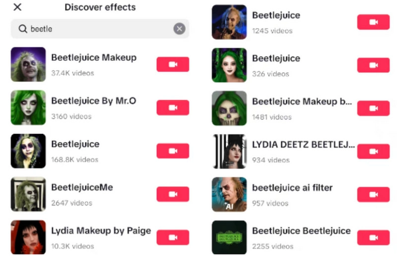 Beetlejuice Filter TikTok