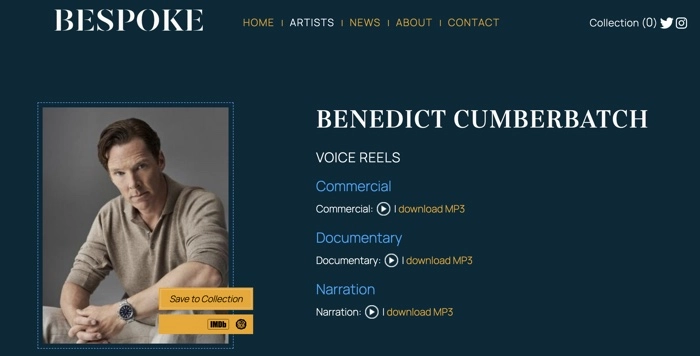 Benedict Cumberbatch Voice Samples