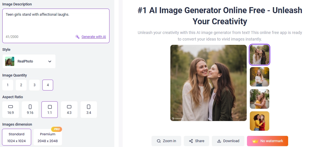 Best Free AI Teen Picture Generator