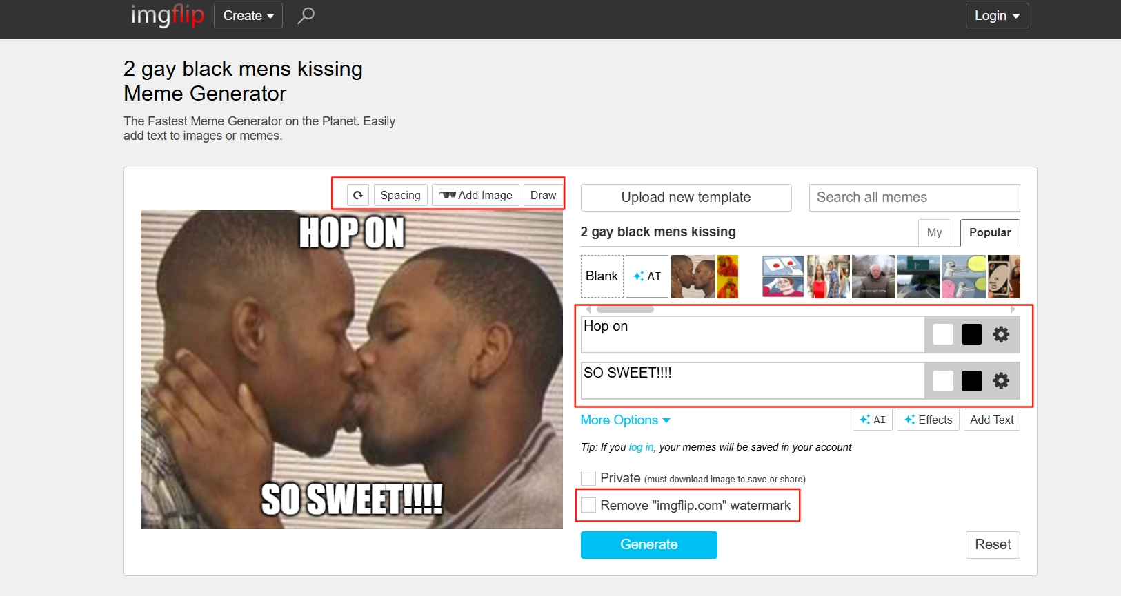 Black Men Kissing Meme Imgflip Edit
