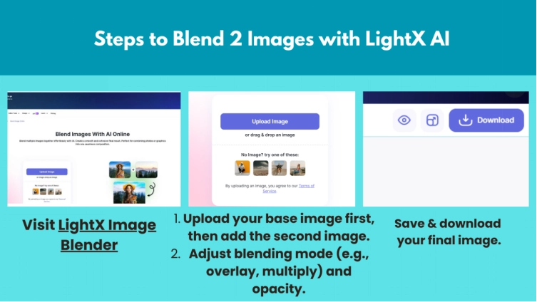 Blend 2 Image Online AI Light X 1