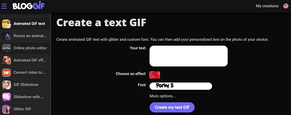 GIF Text Maker - BLOGGIF