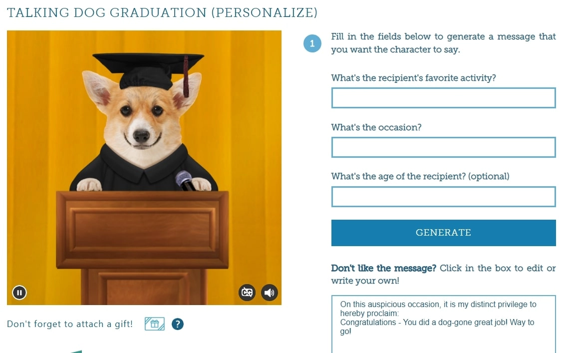 Bluemountain TTS Talking eCards