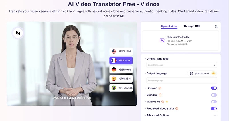 Bonus Vidnoz Video Translator