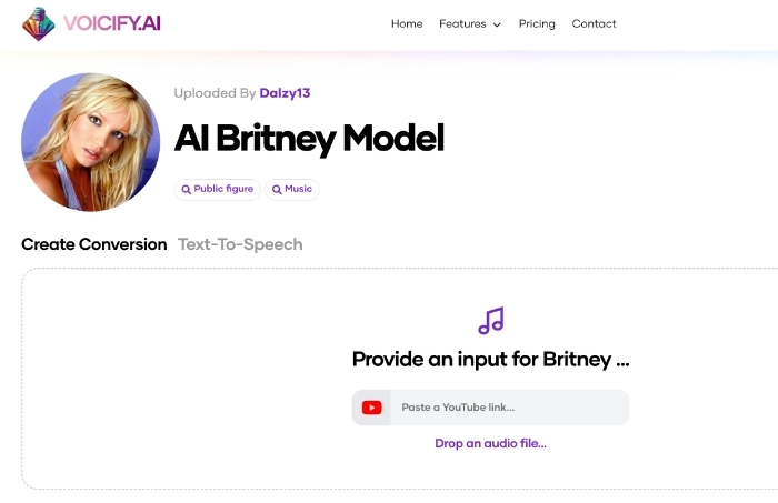 Britney Spears Voice with Voicify AI