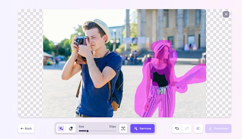 Brush Over the Person