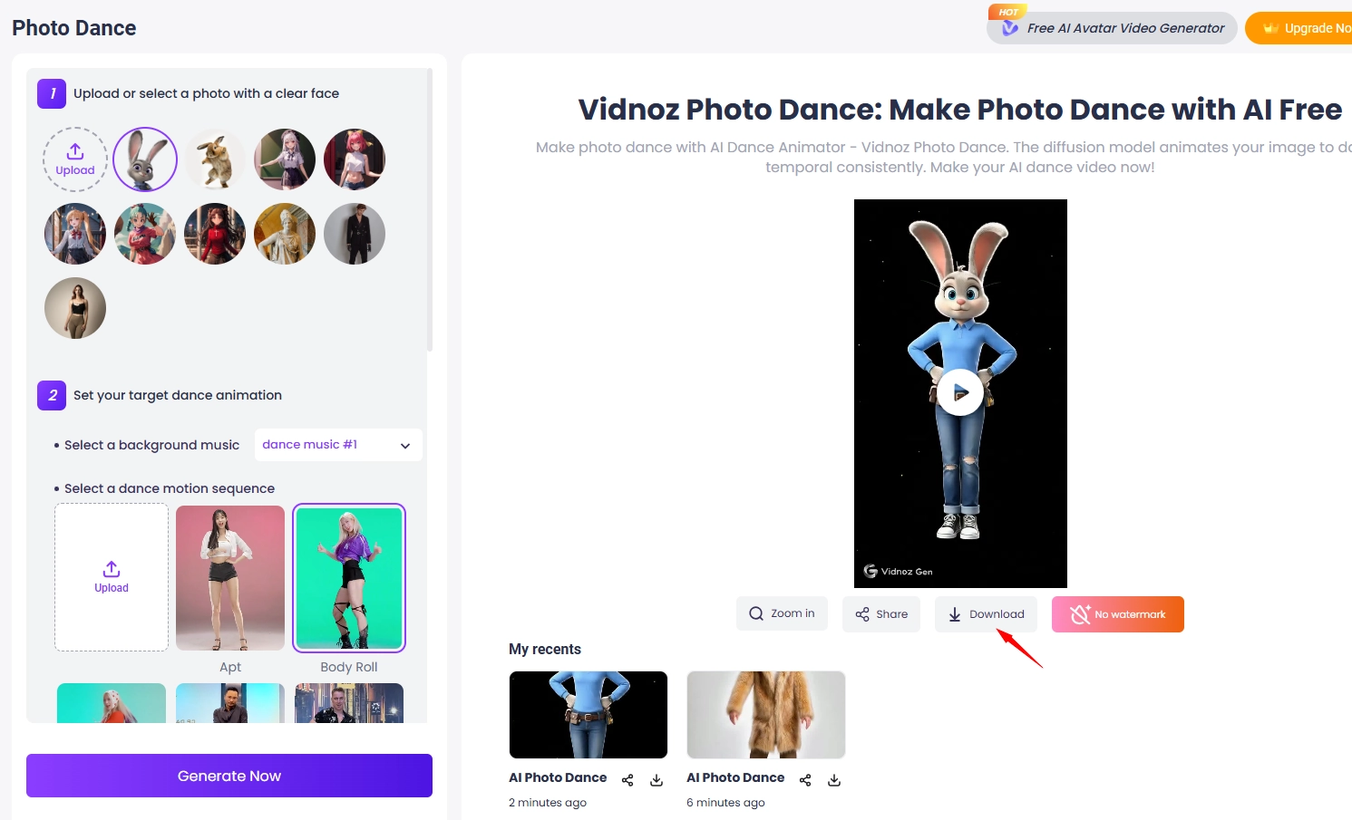 Bunny Dancing GIF Vindoz MagicAnimate Downlaod