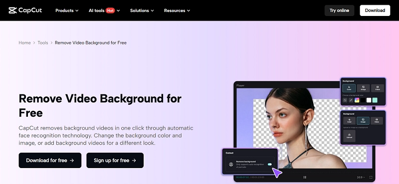 Capcut Video Background Remover
