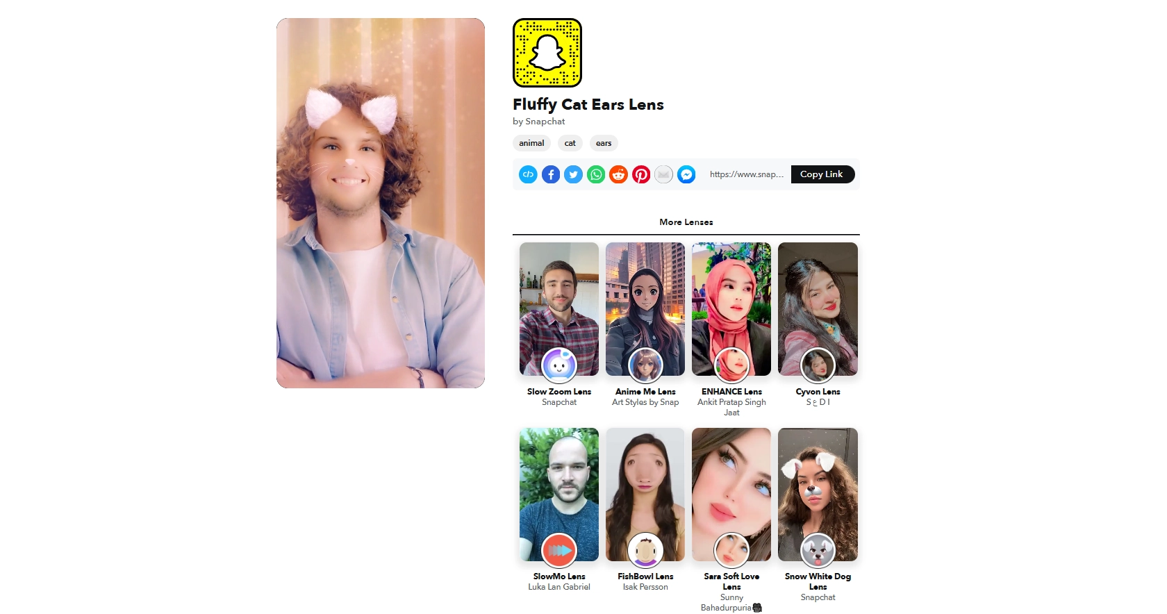 Cat Ear Filter Snapchat