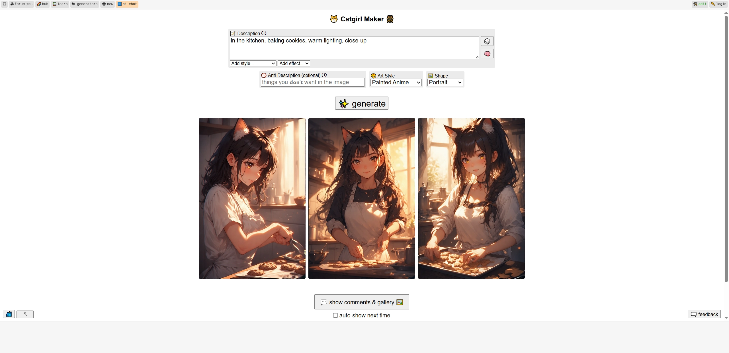 Catgirl Anime Image Maker No Sign Up
