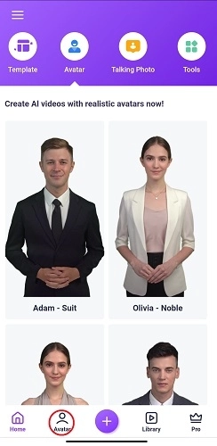 Select an Avatar to Make AI Spokesperson Video