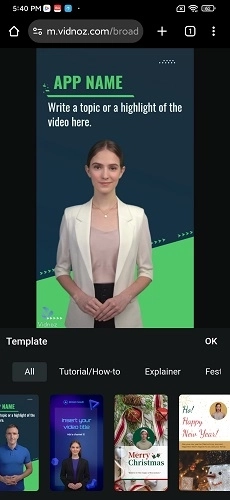 Replate Templates to Make AI Spokesperson Video