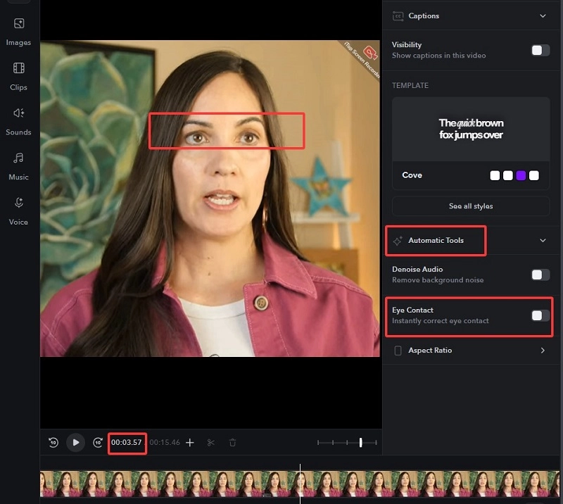 Change Eye Correction in Video-1