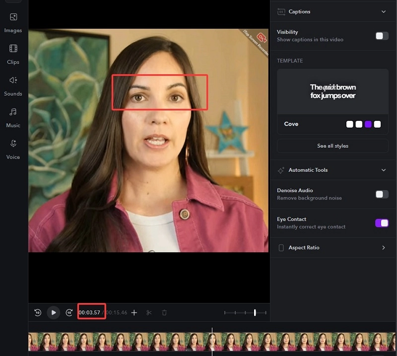 Change Eye Correction in Video-2