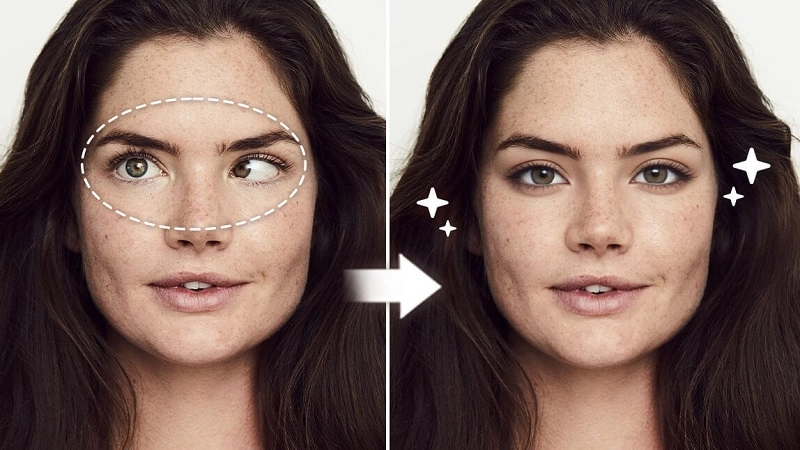 Change Eye Direction with YouCam Perfect