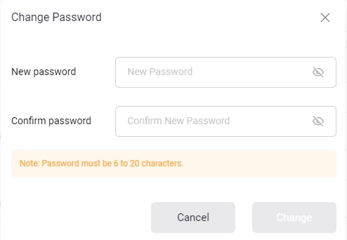 Change Password - Step 2
