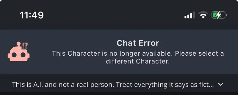 Character AI Blocks You From Your Characters