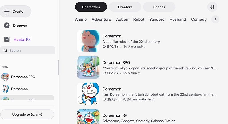 Chat with AI Doraemon