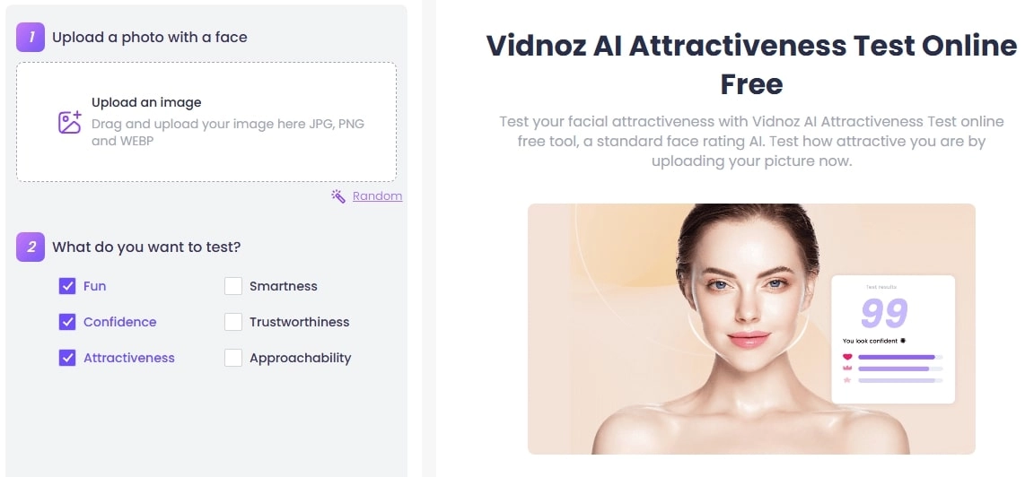 Check Attractiveness with Bold Glamour Filter Before and After