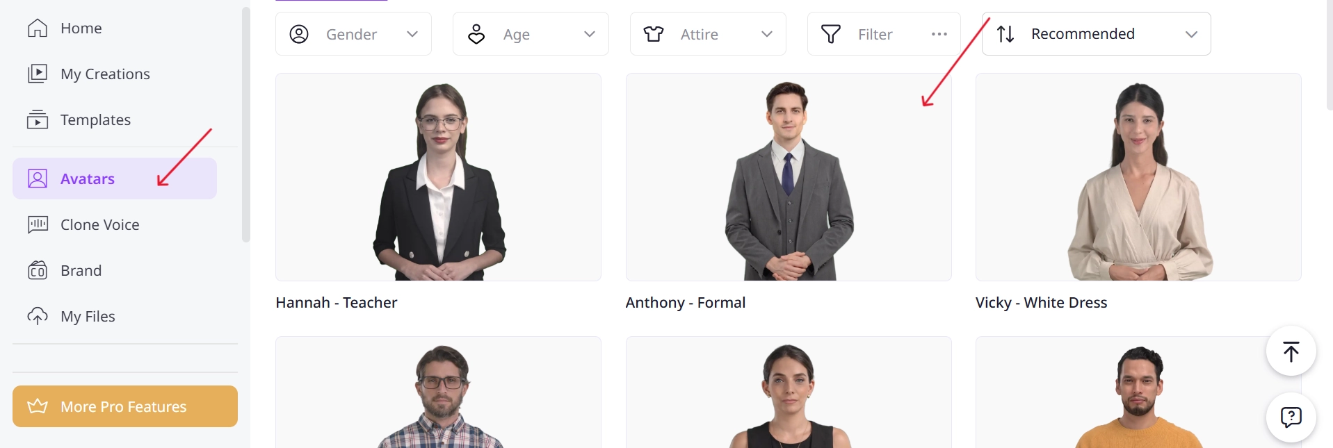 Choose an Avatar for TikTok