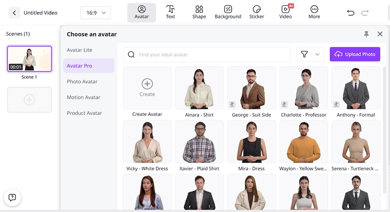 Choose an Avatar for Your Music Video