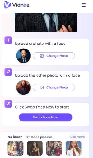 Choose Image to Face Swap on iPhone