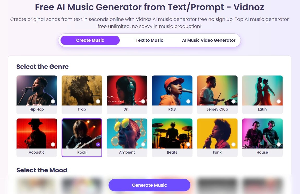 Choose Music Genre Like Beats