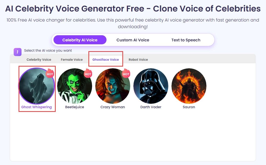 Choose Preferred Anonymous Voice Filter