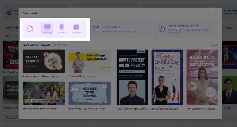 Choose the Way You Want to Upload Your Video