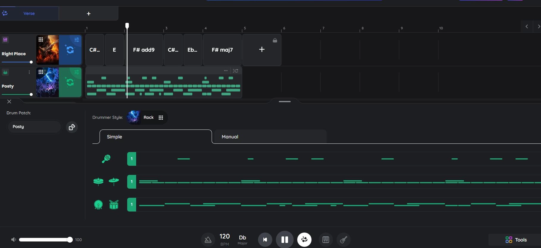 ChordChord Generate AI Drums in Various Genres