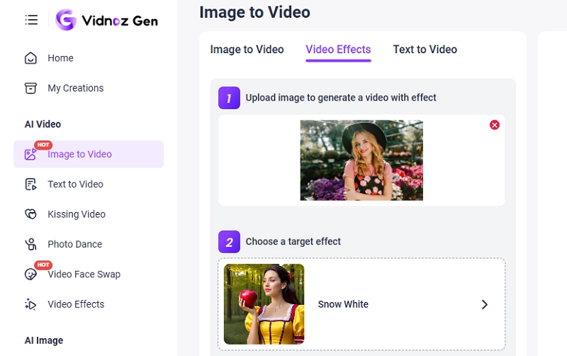 Click on Upload Your Image