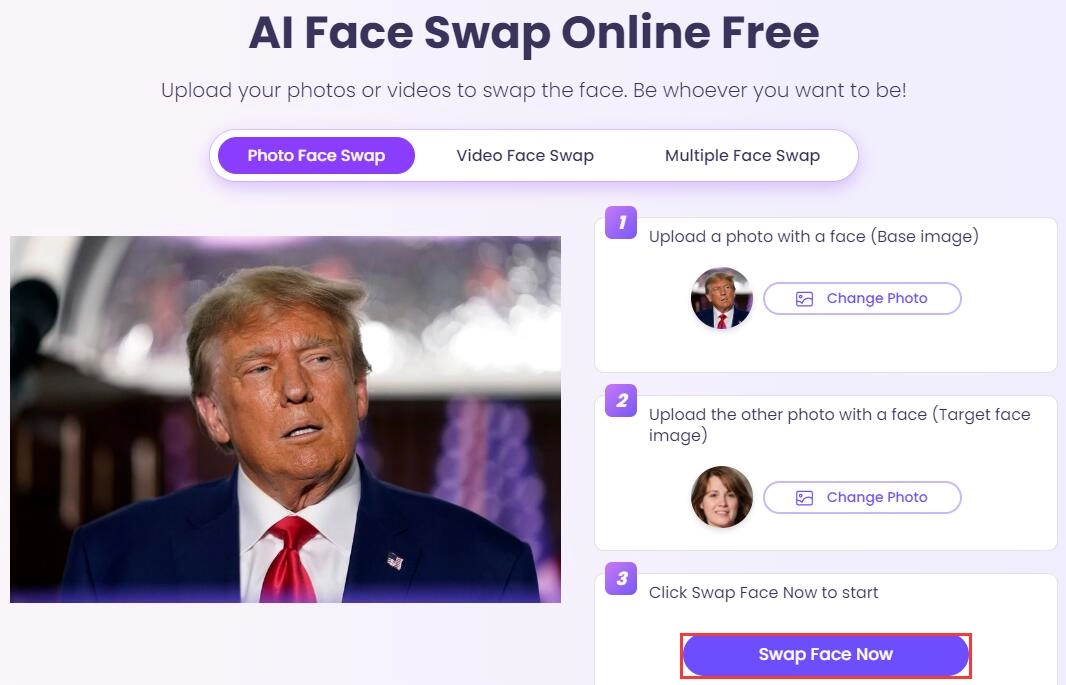 Click Swap Face Now