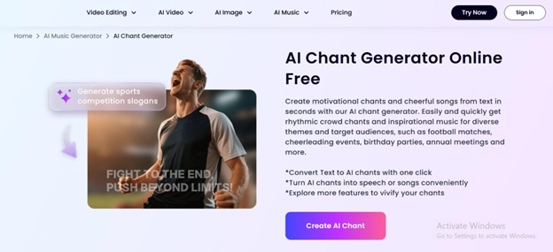 Clipfly AI Crowd Chant Generator