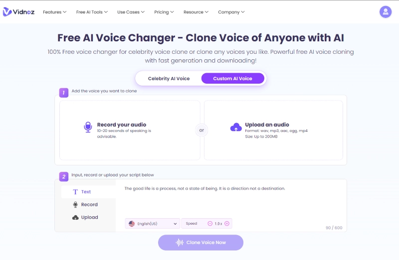 Clone Voice Of Anyone With Free AI Voice Changer