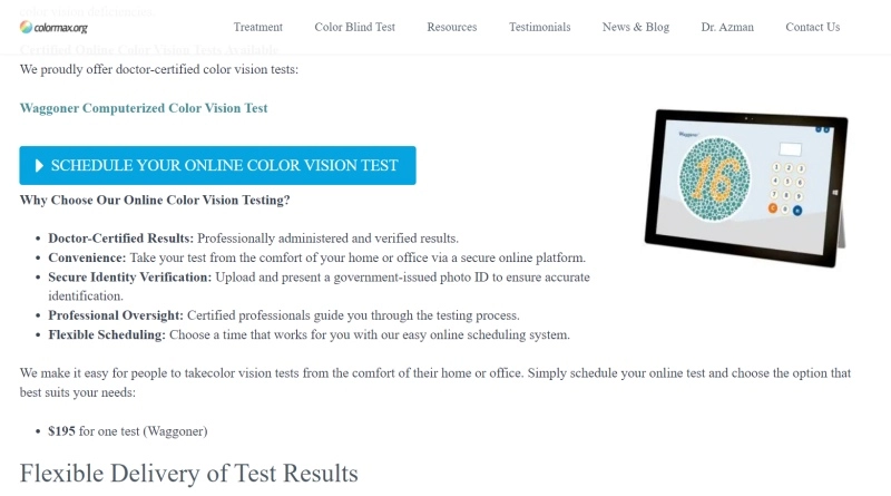 Colormax Am I color Blind Quiz