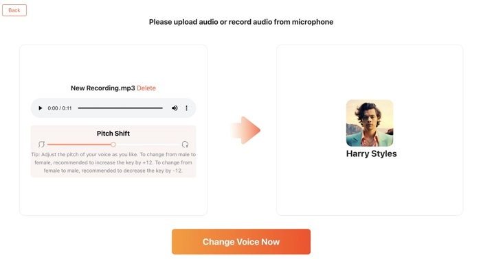 Convert Voice to Harry Styles Voice
