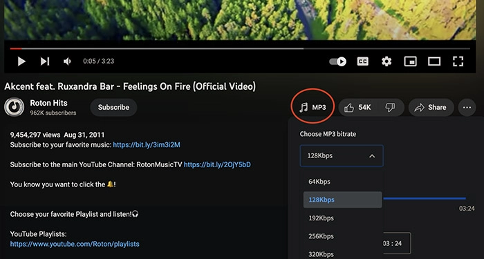Convert YouTube to Audio on Chrome