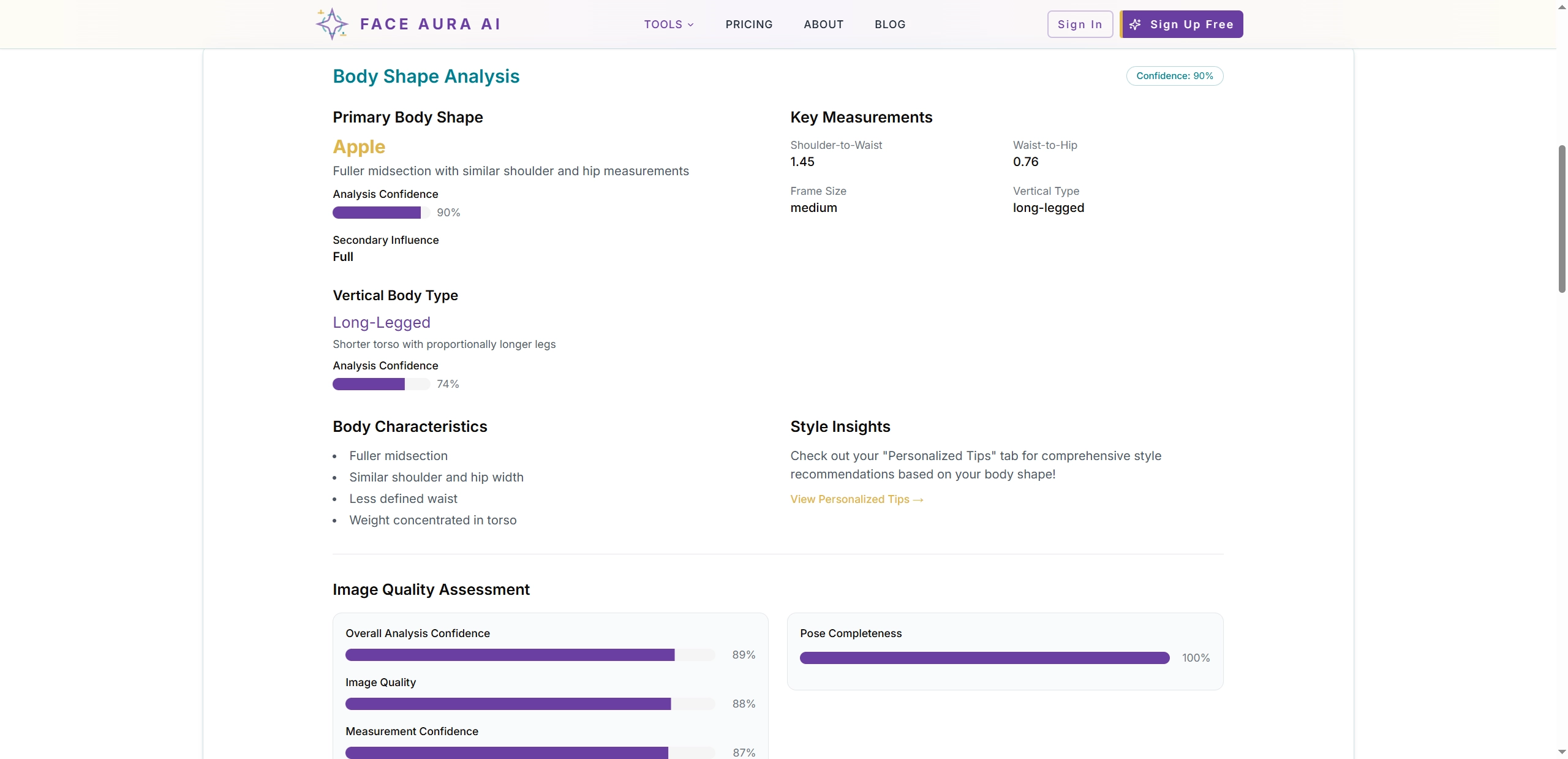 Could I Be a Model Body Shape Test
