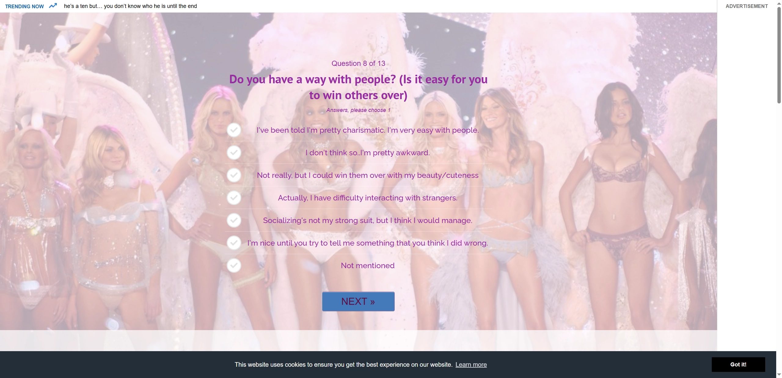 Could I Be a Model Quiz Uquiz