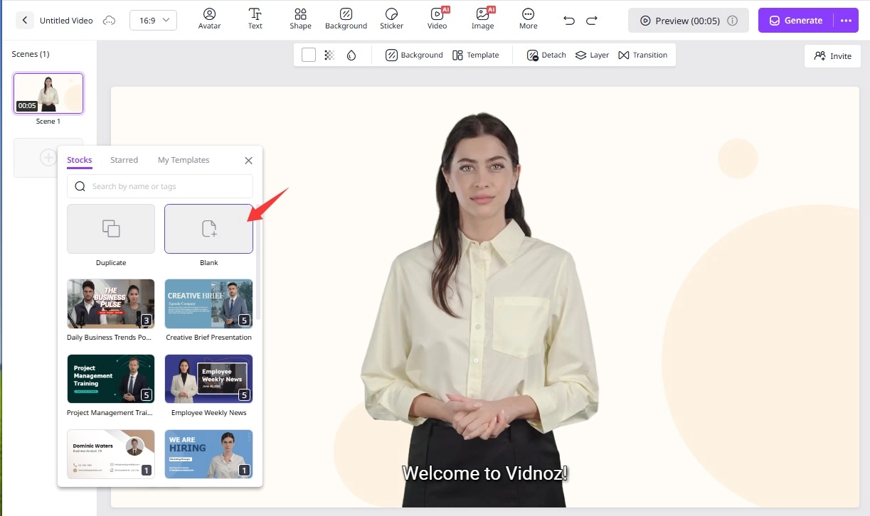 Create a Blank Scene