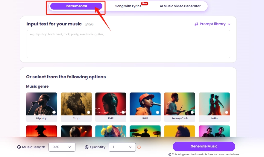 Create AI Beatbox Instrumental Music