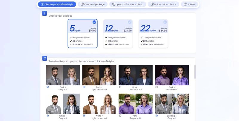 How to Make a Professional Resume - Create Ai Headshot For Resume Choose Style.webp
