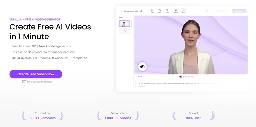 Vidnoz AI the Best AI Video Maker Online