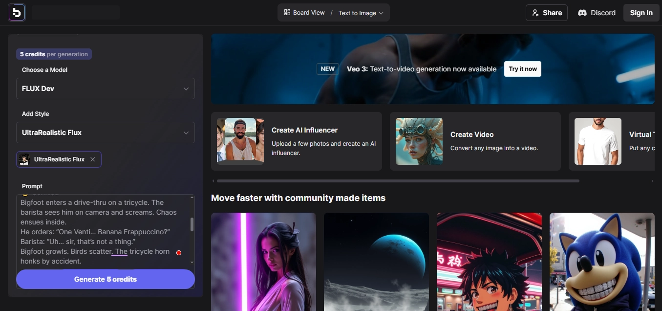 Create Bigfoot AI Clips with AI